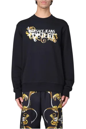 VERSACE Herren, Sweatshirts & Hoodies, Schwarzk, XLGröße: