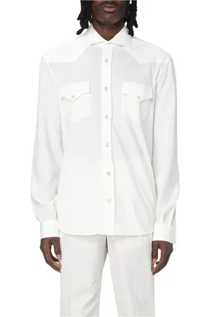 Brunello Cucinelli Herren, Shirts, Weiß, MGröße: