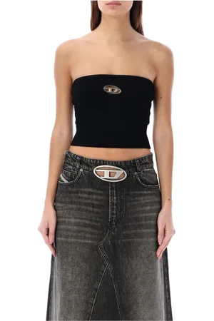 Diesel Damen, Oberteile, Schwarzk, MGröße: