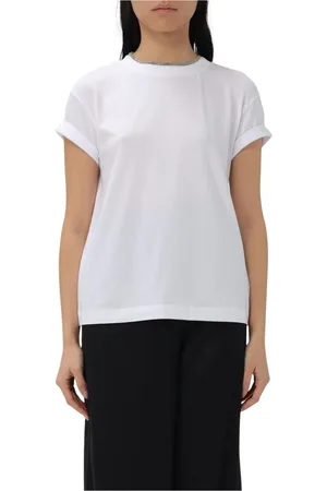 Brunello Cucinelli Damen, Oberteile, Weiß, LGröße: