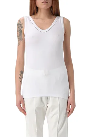 Brunello Cucinelli Damen, Oberteile, Weiß, MGröße: