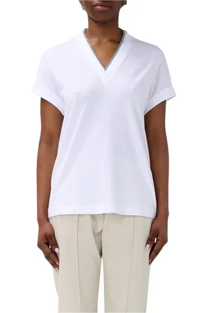 Brunello Cucinelli Damen, Oberteile, Weiß, XLGröße: