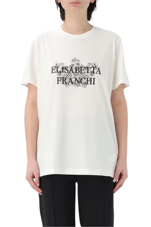 Elisabetta Franchi Damen, Oberteile, Weiß, MGröße: