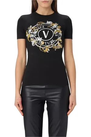 VERSACE Damen, Oberteile, Schwarzk, LGröße: