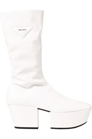 Prada Damen, Schuhe, Weiß, 37 1/2 EUGröße: