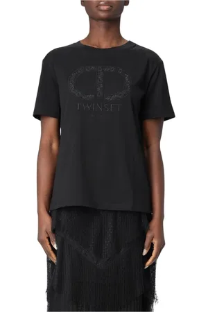 Twin-Set Damen, Oberteile, Schwarzk, MGröße: