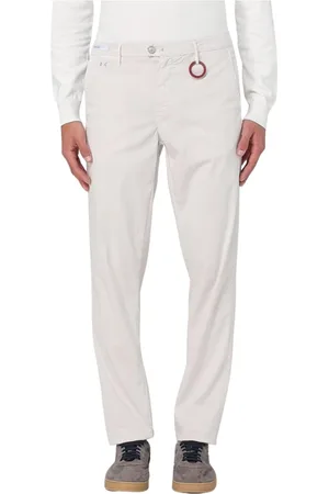 sartoria tramarossa Herren, Hosen, Weiß, W34Größe:
