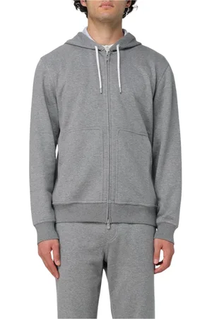 Brunello Cucinelli Herren, Sweatshirts & Hoodies, Grau, SGröße: