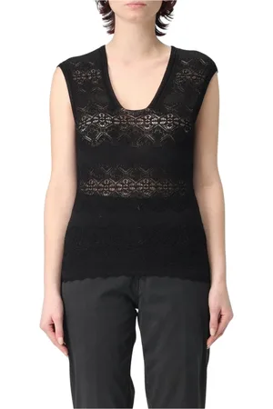 Twin-Set Damen, Oberteile, Schwarzk, 2XLGröße: