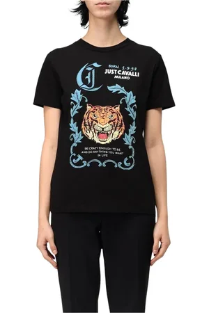 Roberto Cavalli Damen, Oberteile, Schwarzk, MGröße:
