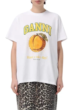 Ganni Damen, Oberteile, Weiß, SGröße:
