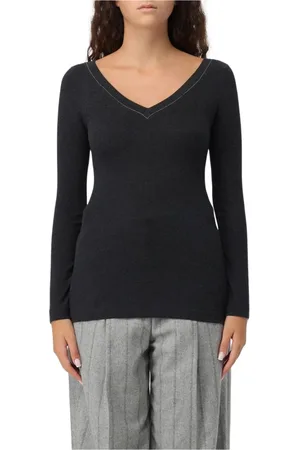 Brunello Cucinelli Damen, Oberteile, Schwarzk, SGröße: