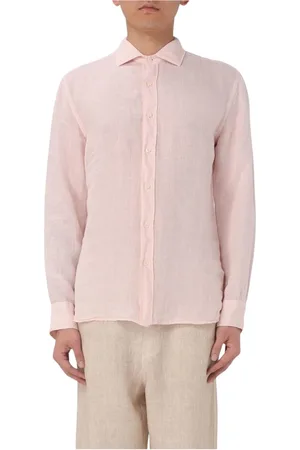 120% Lino Herren, Shirts, Rosa, LGröße: