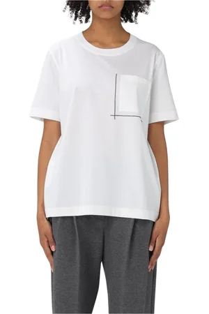 Brunello Cucinelli Damen, Oberteile, Weiß, XLGröße: