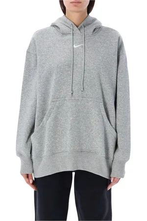 Nike Damen, Sweatshirts & Hoodies, Grau, LGröße: