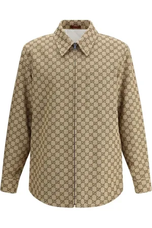 Gucci Herren, Shirts, Braun, MGröße: