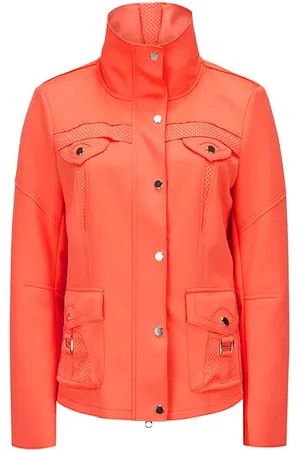 Milestone Damen Jacke Mango orange Mikrofaser