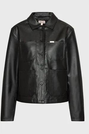 Brixton Jacke aus Kunstleder Survey Boxy Chore 03354 Regular Fit