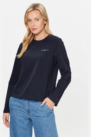 Tommy Hilfiger Bluse Mini Corp Logo WW0WW39784 Relaxed Fit