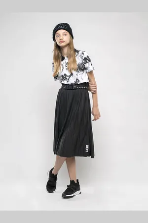 DKNY Faltenrock D33616 S Regular Fit