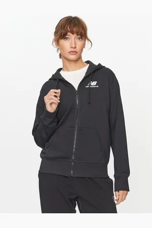 New Balance Sweatshirt NB Essentials Stacked Logo Full Zip Hoodie WJ31530 Regular Fit