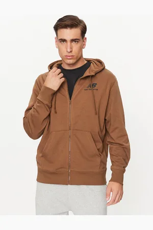 New Balance Sweatshirt Essentials Stacked Logo French Terry Jacket MJ31536 Regular Fit
