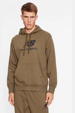 New Balance Sweatshirt Essentials Stacked Logo French Terry Hoodie MT31537 Regular Fit