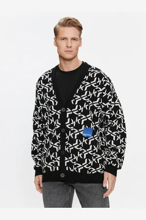 Karl Lagerfeld KARL LAGERFELD Strickjacke Klj Monogram Jacquard Cardigan 236D2050 Regular Fit