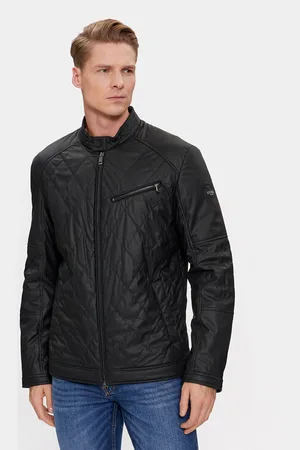 Guess Jacke aus Kunstleder Quilted M4RL01 WFHD0 Regular Fit