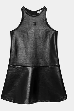 Calvin Klein Kleid aus Kunstleder Spacer IG0IG02312 Flare Fit
