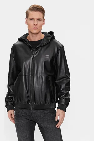 HUGO BOSS Lederjacke Bennu-L 50498321 Regular Fit