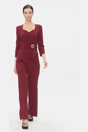 IVY OAK Jumpsuit Patricia IO115149 Rot Relaxed Fit