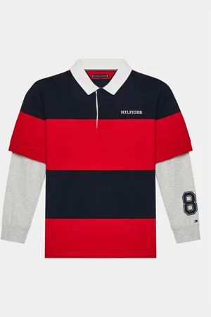 Tommy Hilfiger Sweatshirt Rugby Stripe Polo L/S KB0KB08736 Regular Fit