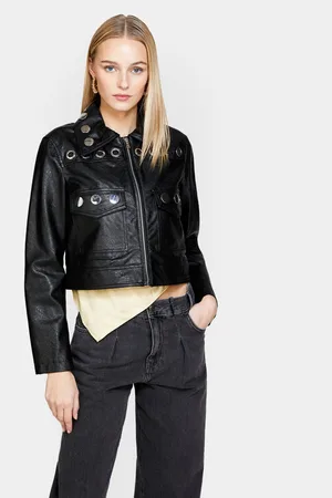 Sisley Jacke aus Kunstleder 2X0JLN03Q Regular Fit