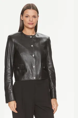 HUGO BOSS Lederjacke Samarie 50505500 Slim Fit