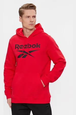 Reebok Sweatshirt Identity Fleece Stacked Logo Pullover Hoodie IM3281