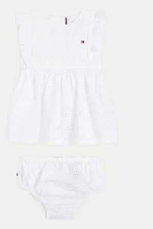 Tommy Hilfiger Sommerkleid Broderie KN0KN01803 Regular Fit