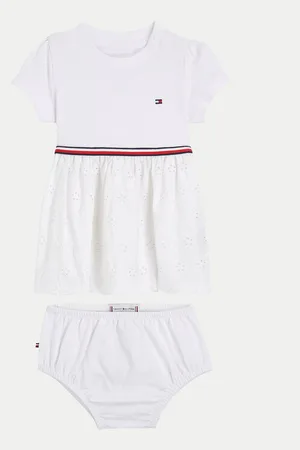Tommy Hilfiger Sommerkleid Broderie KN0KN01801 Regular Fit