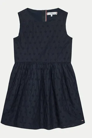 Tommy Hilfiger Sommerkleid Anglaise KG0KG07931 D Regular Fit