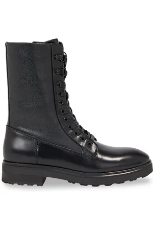 Calvin Klein Schnürstiefeletten Cleat Combat Boot - Epi Mono Mix HW0HW01713