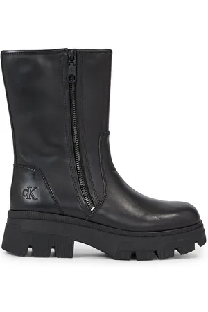 Calvin Klein Stiefeletten Chunky Combat Zip Boot Wn YW0YW01109
