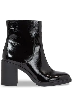 Calvin Klein Stiefeletten Mid Block Heel Boot Naplak Wn YW0YW01258