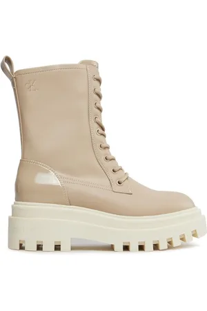 Calvin Klein Schnürstiefeletten Chunky Laceup Lth Mg Sat YW0YW01285