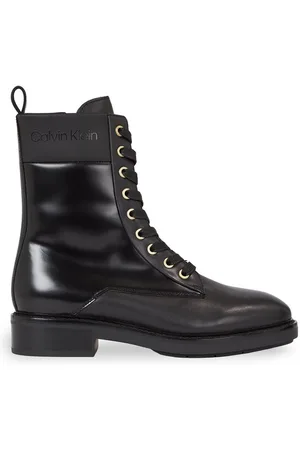 Calvin Klein Schnürstiefeletten Rubber Sole Combat Boot Lg Wl HW0HW01715