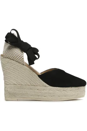 MANEBI Espadrilles Heart-Shaped Wedge Espadrilles K 1.0 WH