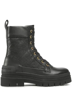 Tommy Hilfiger Schnürstiefeletten Lace Up Zip Boot Monogram FW0FW06849