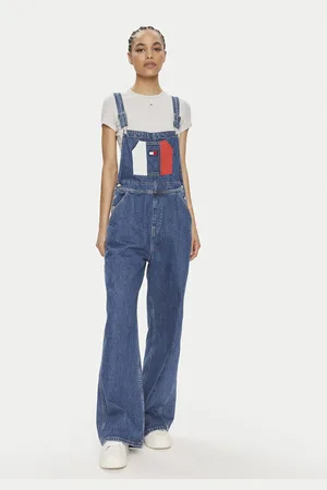 Tommy Hilfiger Latzhose Classic Flag DW0DW18208 Wide Leg