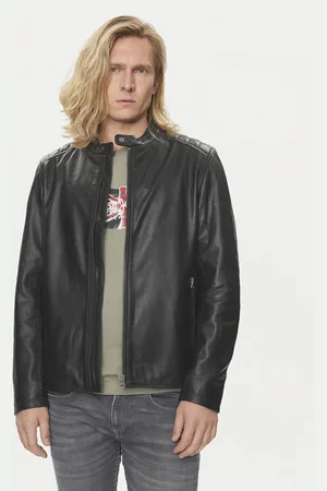 Pepe Jeans Lederjacke Tristan PM402991 Regular Fit