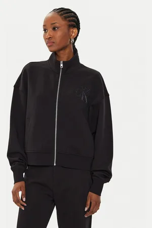Calvin Klein Sweatshirt Satin Applique J20J223922 Relaxed Fit