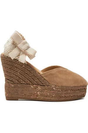 MANEBI Espadrilles Hamptons Heart-Shaped Wedge Espadrilles W 1.6 WH
